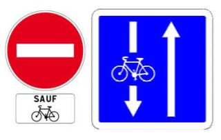 image Double-sens cyclables